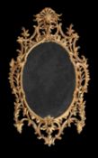 A pair of George III giltwood wall mirrors