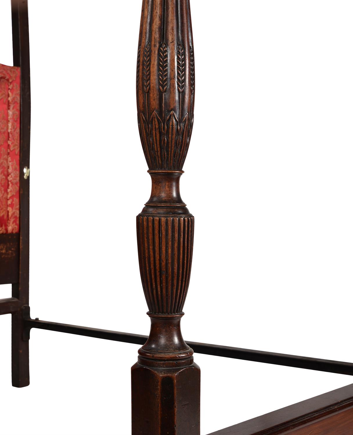 A mahogany four post bed, circa 1780 and later - Image 3 of 5