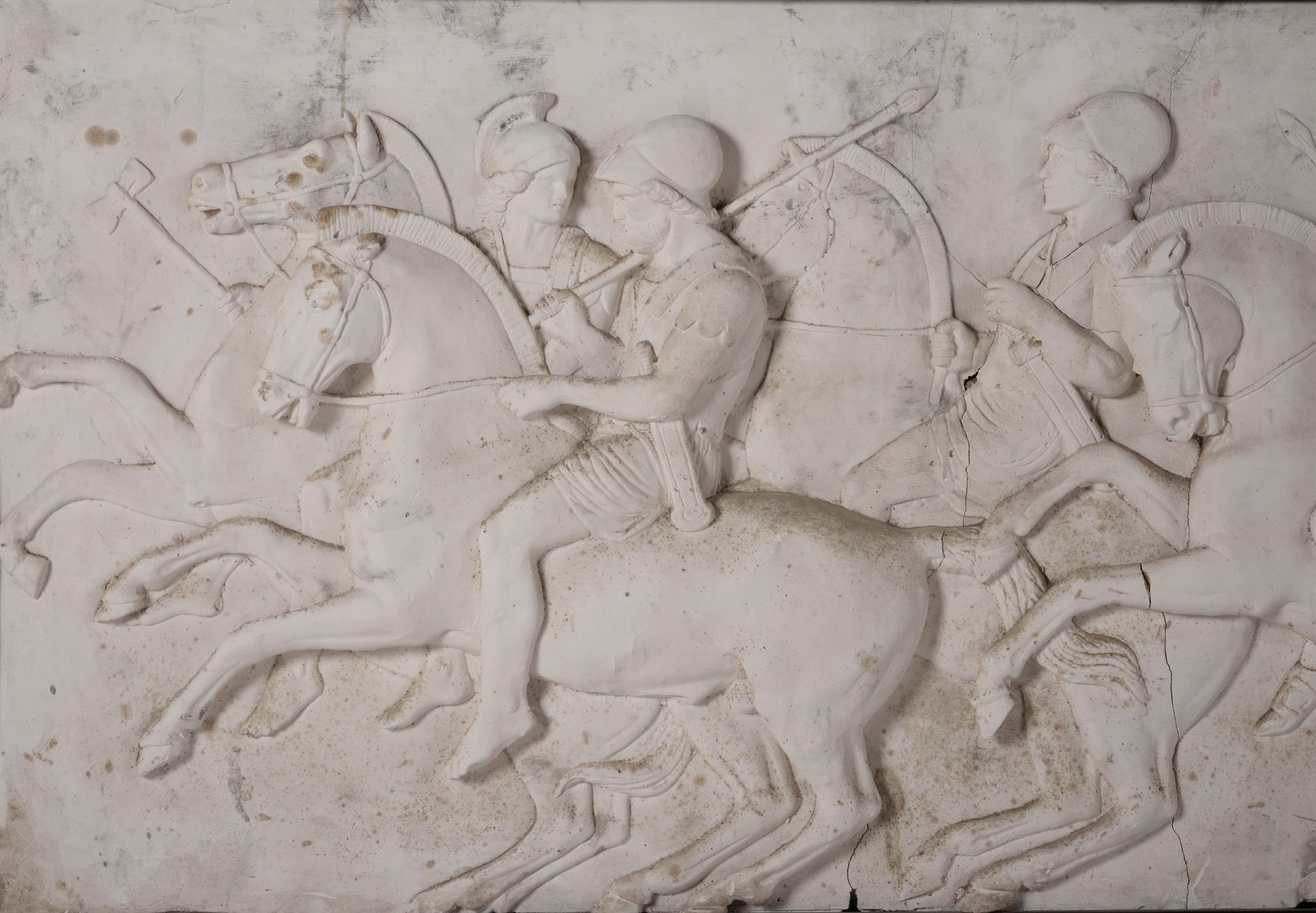 A pair of impressive plaster reliefs after Bertel Thorvaldsen (Danish - Image 3 of 5