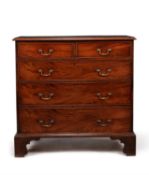 A George III mahogany chest of drawers