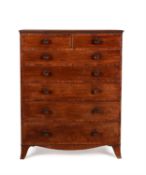 Y A Regency mahogany chest of drawers