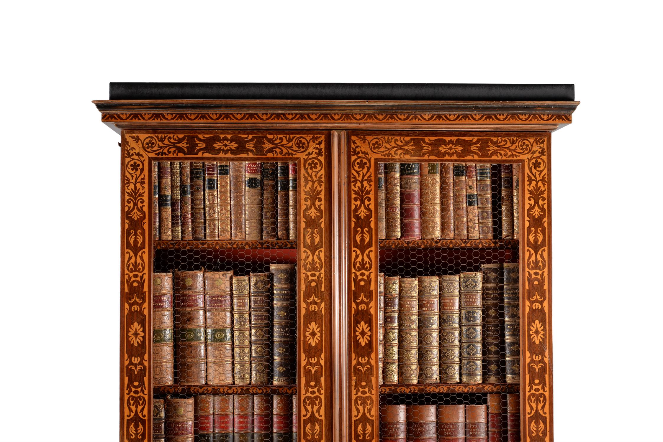 A pair of French marquetry bookcases, in Louis XVI style, late 18th century - Image 5 of 6