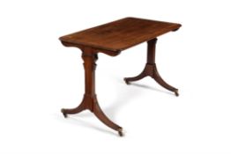 A Regency mahogany library table