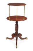 A Regency mahogany dumb waiter