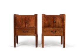 A matched pair of George III night commodes