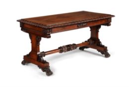 Y A William IV rosewood library table