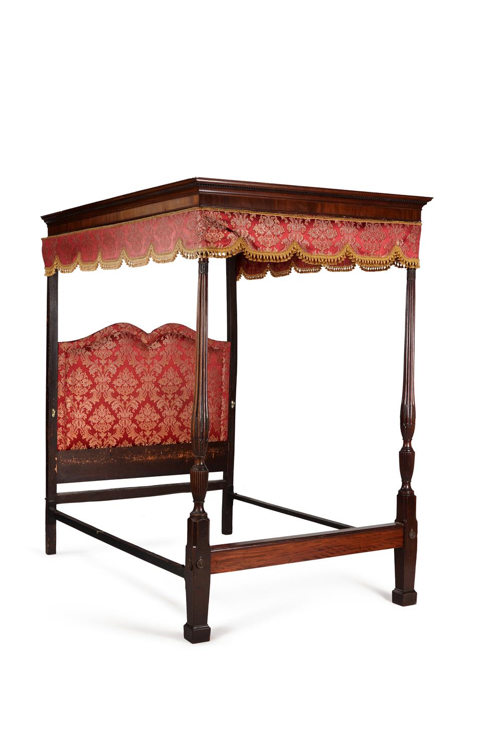 A mahogany four post bed, circa 1780 and later