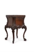 A George III mahogany kettle stand, circa 1770, in the manner of Chippendale