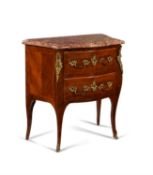 Y A Louis XV kingwood and crossbanded petit commode