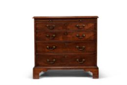 A George III mahogany chest of drawers