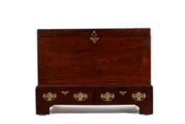 A George II mahogany chest on stand