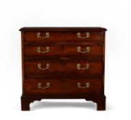 A George III mahogany bachelor's chest of drawers