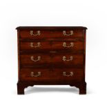 A George III mahogany bachelor's chest of drawers