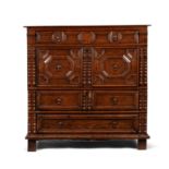 A Charles II oak chest of drawers, circa 1680