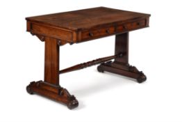 Y A George IV rosewood library table