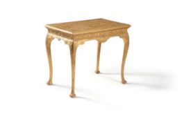 A George I gilt gesso side table