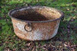 A large cast iron planter by Ransomes of Ipswich