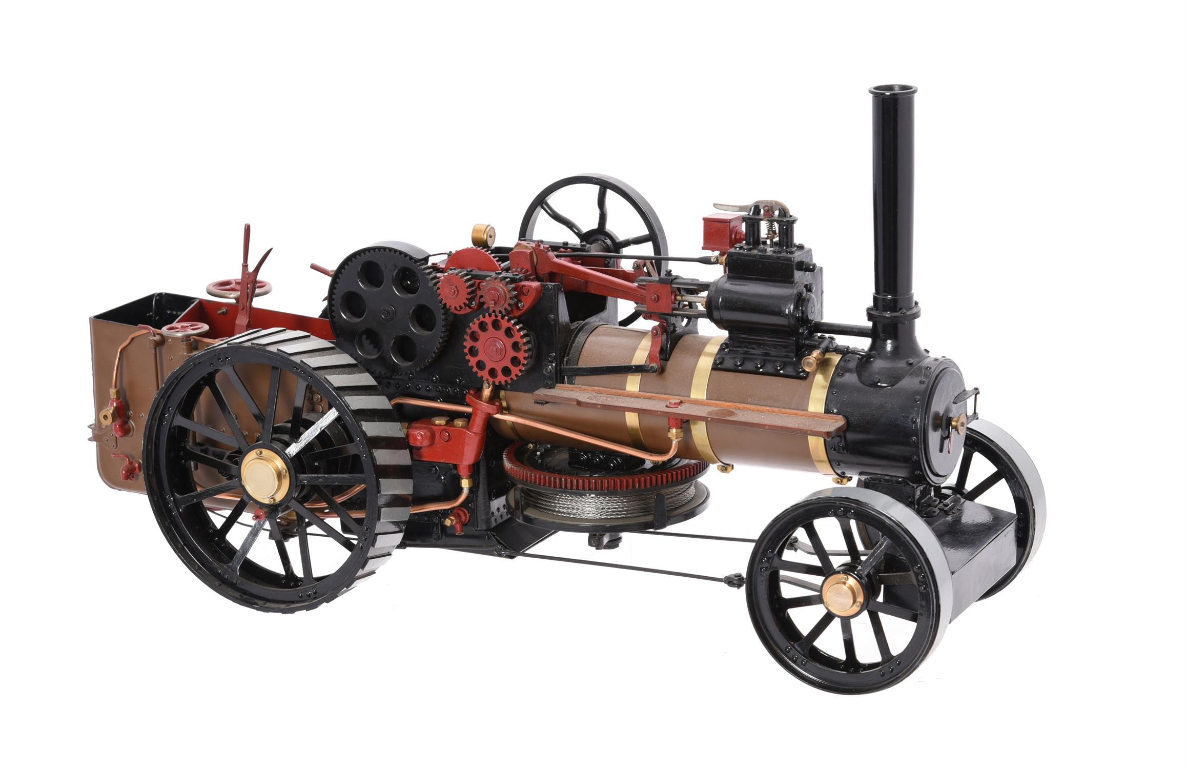 An exhibition standard 1 inch scale model of an agricultural ploughing engine - Image 2 of 4