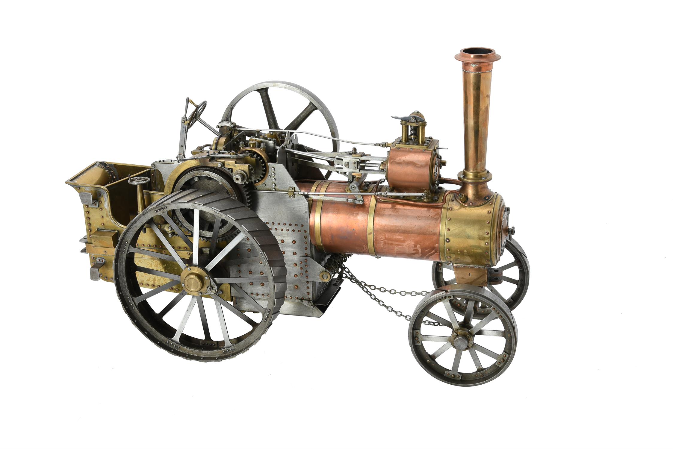 A well engineered 1 1/2 inch scale model of a Burrell agricultural traction engine - Image 3 of 4