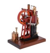 An exhibition standard model of a Denny Improved Ericsson Hot Air Engine of 1895
