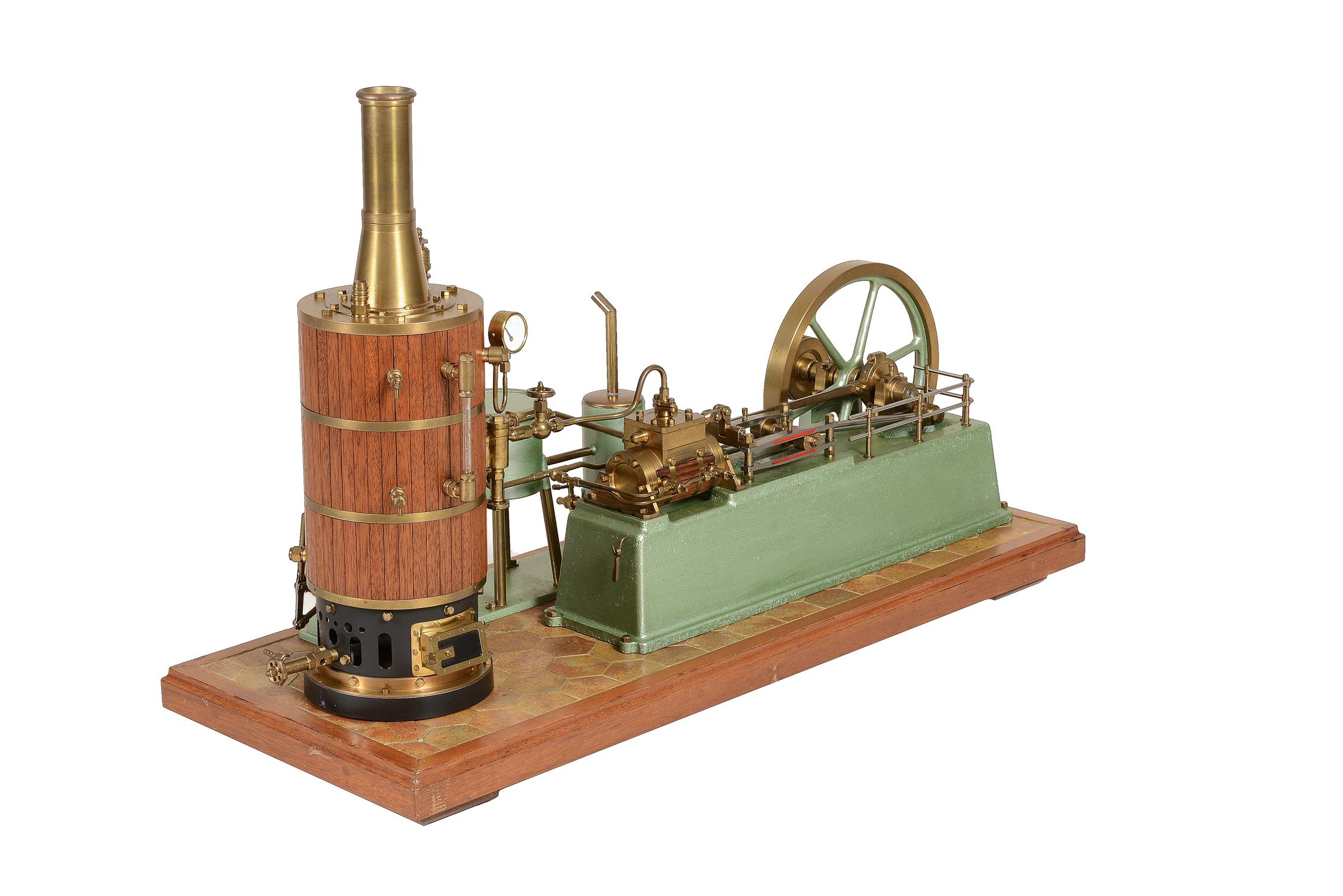 An exhibition standard model of gas fired model stationary steam set - Image 2 of 2