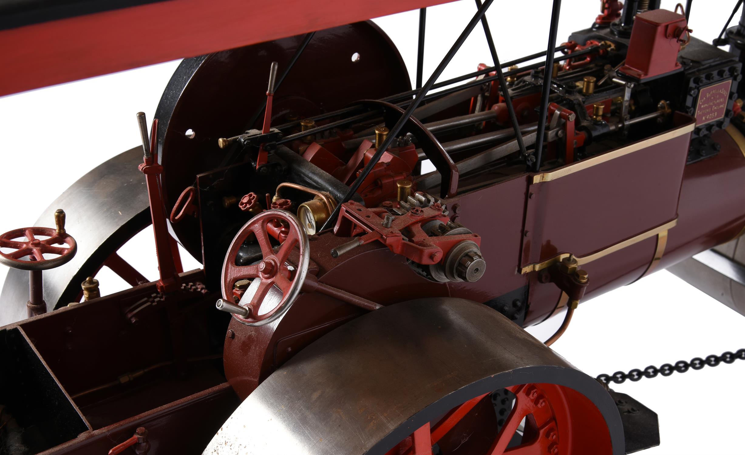 An exhibition standard 2 inch scale model of a Burrell 8ton Road Roller - Image 5 of 6