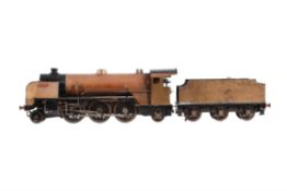 A well engineered 3 1/2 gauge model of a 2-6-2 tender locomotive 'Pamula'