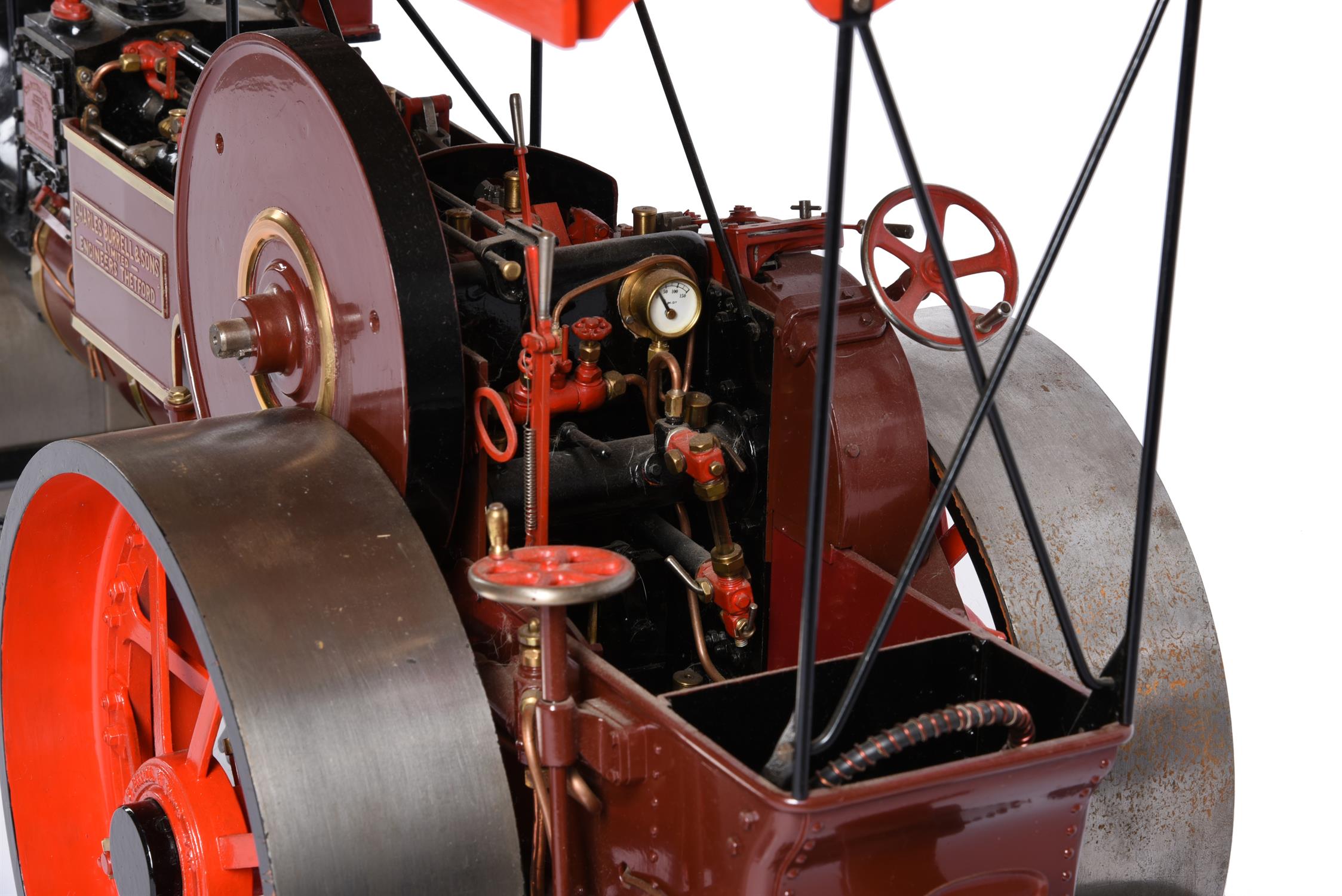 An exhibition standard 2 inch scale model of a Burrell 8ton Road Roller - Image 3 of 6