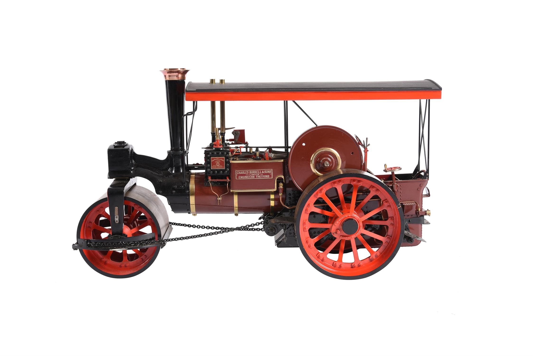 An exhibition standard 2 inch scale model of a Burrell 8ton Road Roller - Image 2 of 6