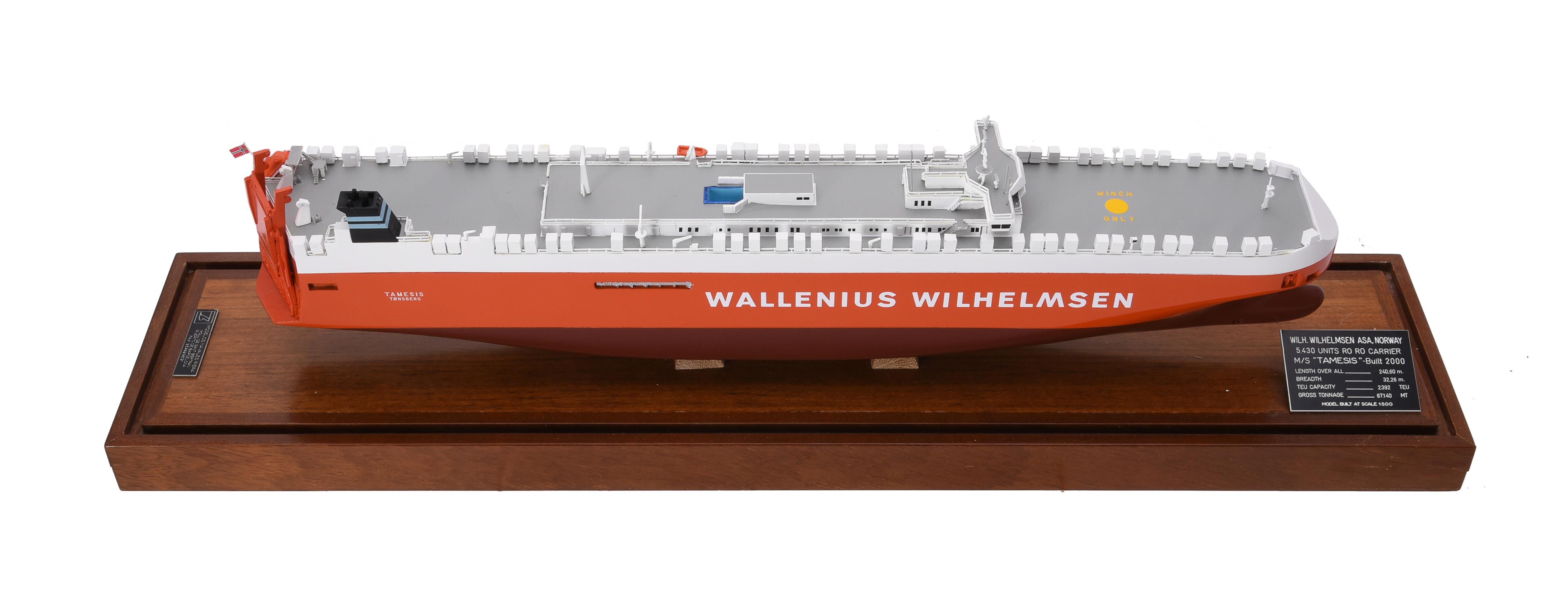 A presentation model of the cargo ship 'Wallenius Wilhelmsen' - Image 2 of 6