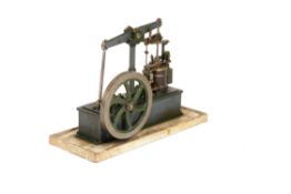 A well engineered model of a 19th century live steam beam engine