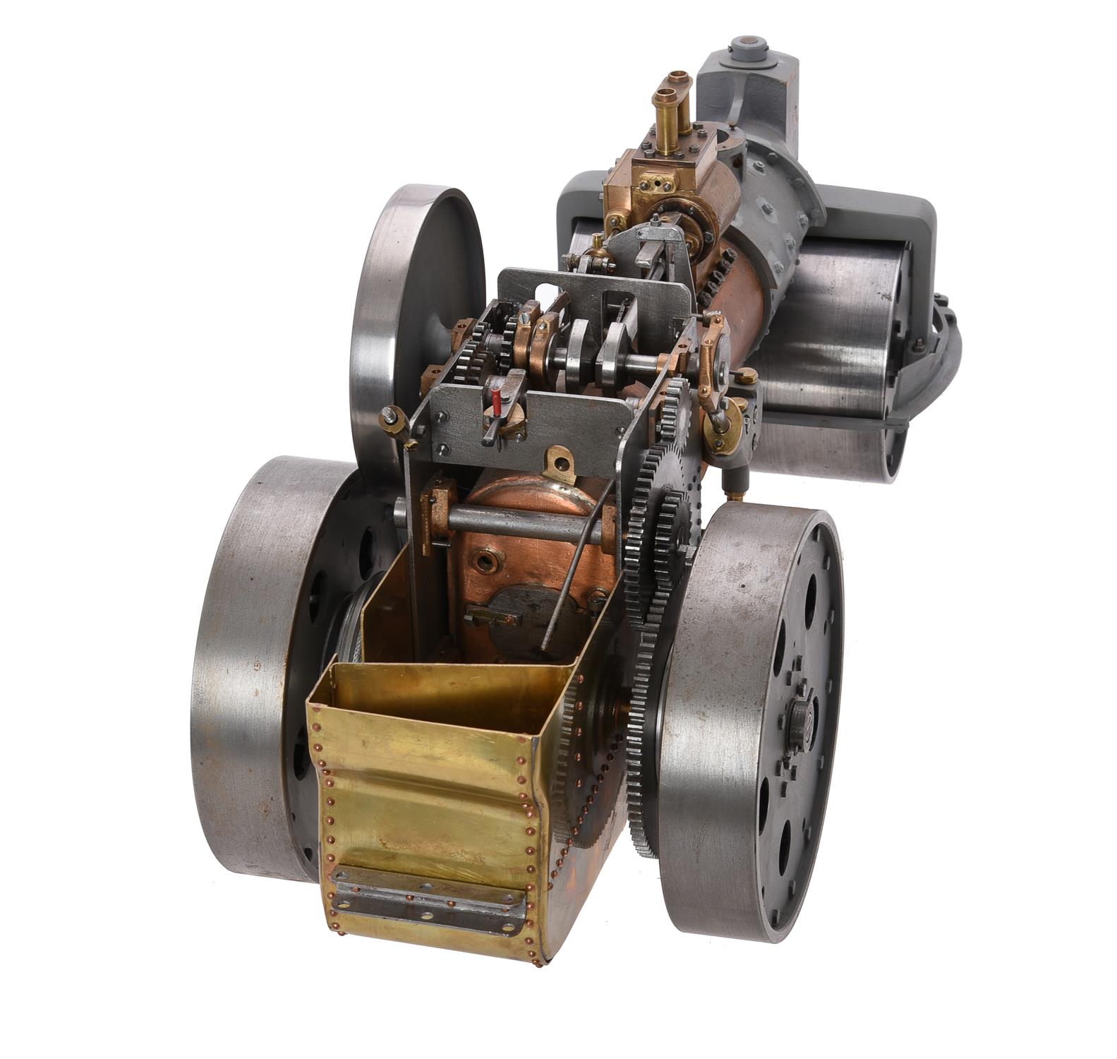 A partly built approximate 1 inch scale model of a road roller - Image 4 of 4