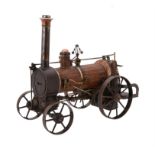 A fine 19th century museum standard model of an early British live steam agricultural traction engin