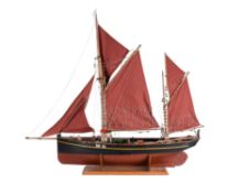 A fine exhibition standard model of the Brixham trawler 'Valerian (Holly)'