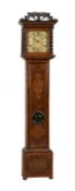 A fine Charles III olivewood and parquetry inlaid oyster eight-day longcase clock, William Clement