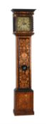 A William III walnut and floral marquetry longcase clock of one month duration, Thomas Stubbs