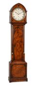 A Scottish Regency brass inlaid mahogany eight-day longcase clock, J. and W. Howden