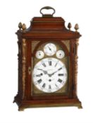 A George III gilt brass mounted musical table clock, Merlin