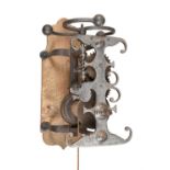 A George III forged iron and steel weight-driven spit roasting jack