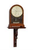 A Victorian mahogany striking table regulator previously fitted with a spring detent escapement