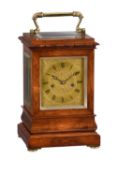 Y A Fine Victorian rosewood five-glass library mantel clock, James Hux