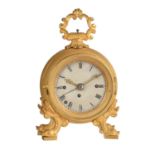 An Austrian ormolu cased grande-sonnerie striking 'Pendule d'Officier' with alarm