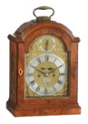 A George III brass mounted mahogany table clock, Benjamin Sidey