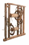 A rare and potentially important early English wooden-framed turret clock movement