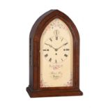 A Victorian mahogany quarter-chiming bracket clock