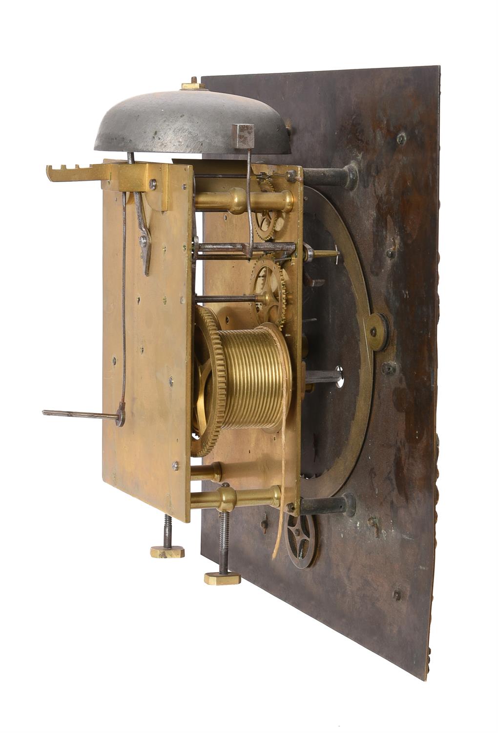 A George III eight-day longcase clock movement and dial - Image 2 of 4