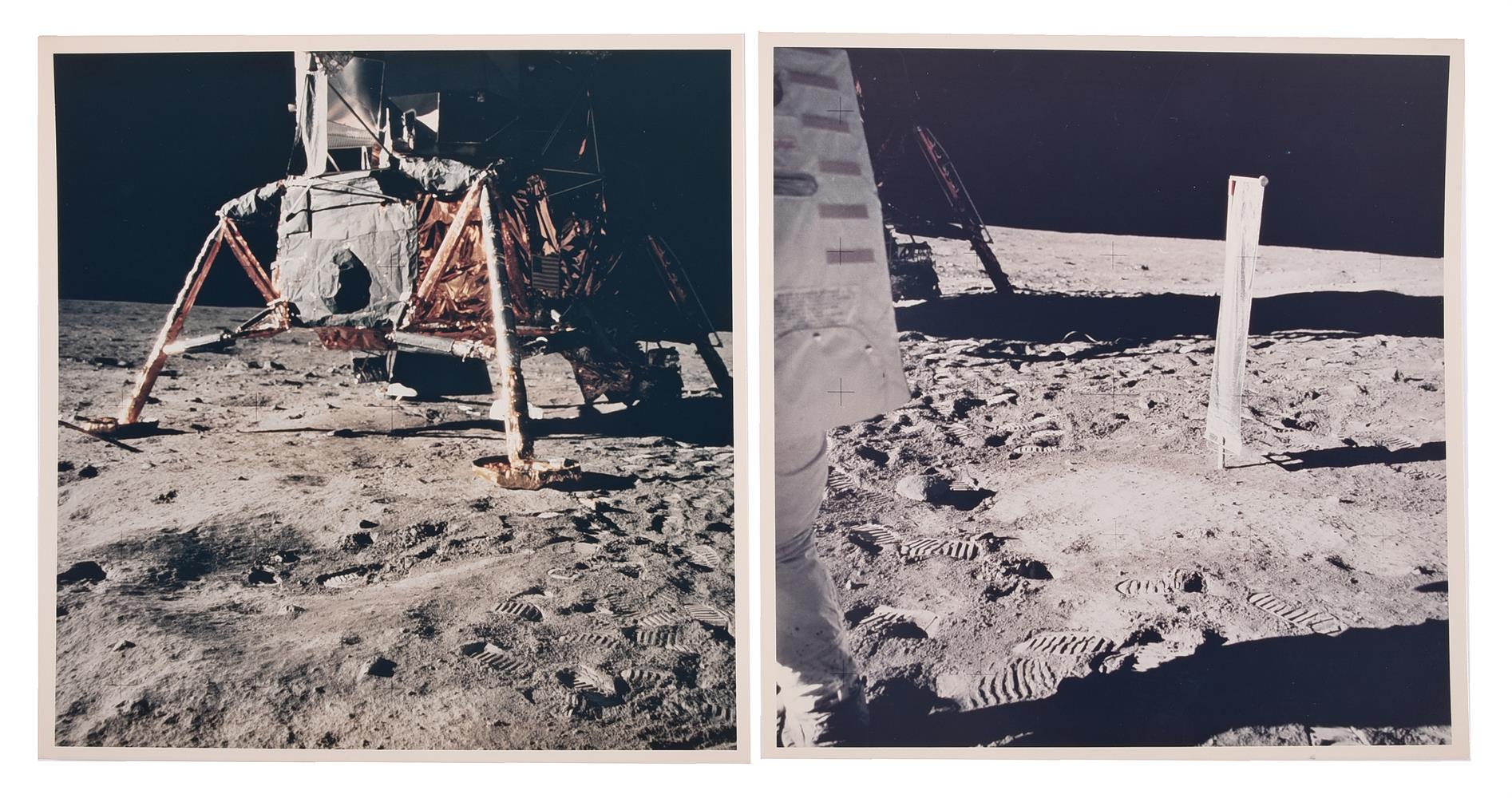 Diptych: Lunar Module 'Eagle' at the Traquility Base, Apollo 11, July ...