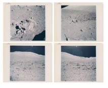 Moonscapes at Van Serg Crater, the last station explored on the Moon, Apollo 17, December 1972