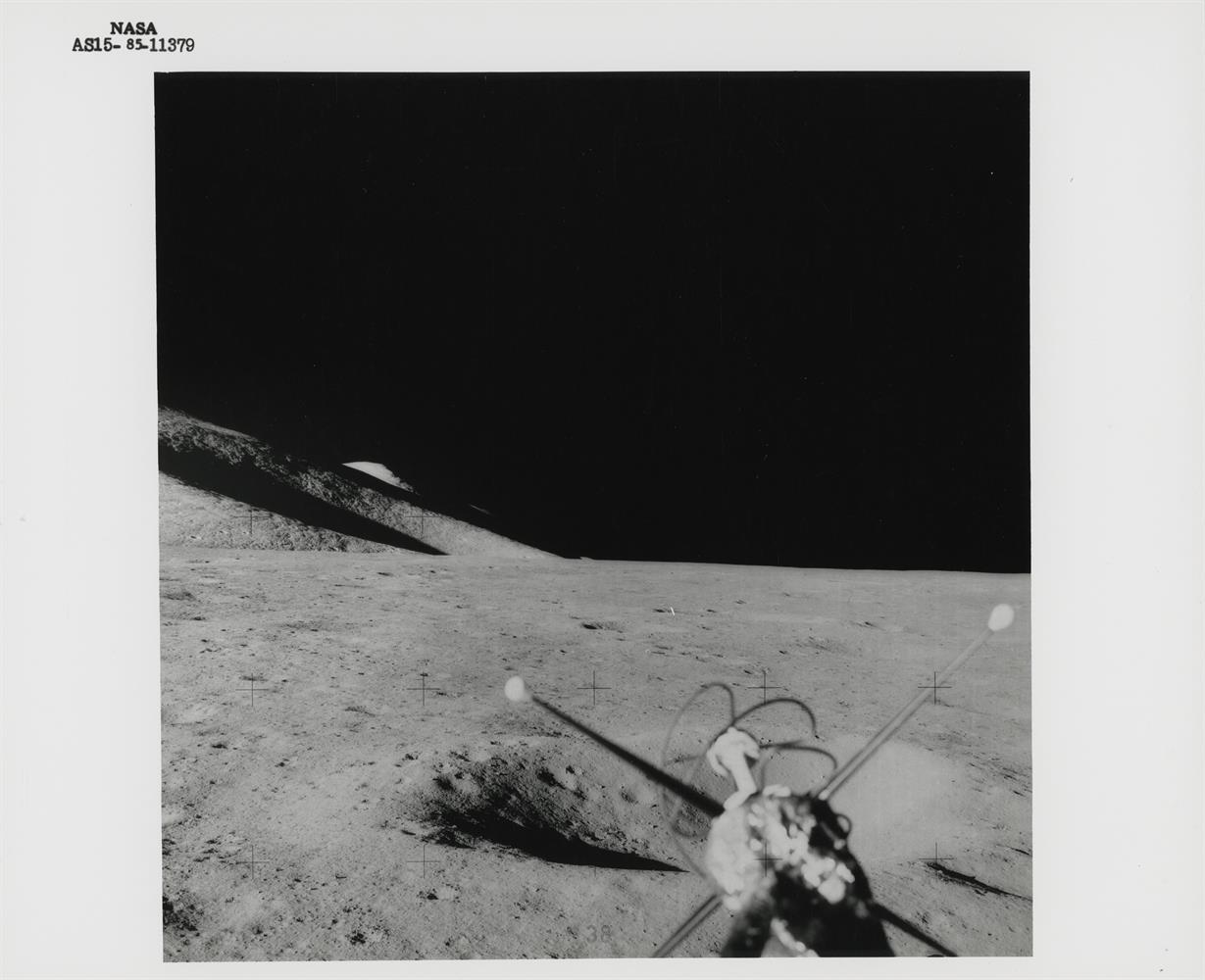 Views of the Hadley-Apennine landing site after touchdown, Apollo 15, July-August 1971, stand up EVA - Image 4 of 5