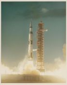 The first launch of the Saturn V rocket, Apollo 4, November 1967